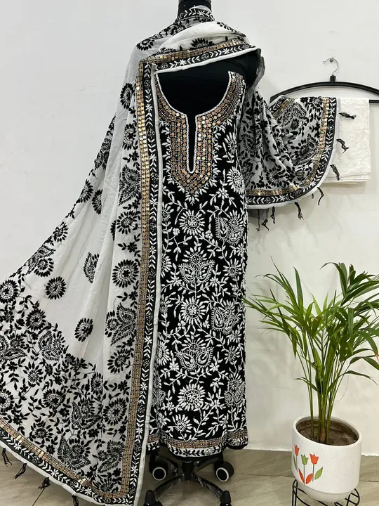 Georgette handwork Phulkari Suits uploaded by Sahej suits on 6/29/2023