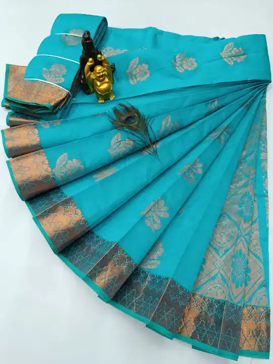Post image 💖💖 *Fancy Monica Silk Cotton Sarees*💕💕

💞 *Kota warp weft with Monica silky Cone*
💞 *with Running Blouse*

💞 *Attractive thread pallu and Bhutta with fancy colourful collection*

💞 *Attractive Jodi-Puri work Border*

💞 *Monica silk cotton cone woven*

🤝 *Direct Manufacturing price:*Rs.🙏750+$ singles🙏.*

*Regular Sarees...multiples available*

_l *Uniform Sarees Available
