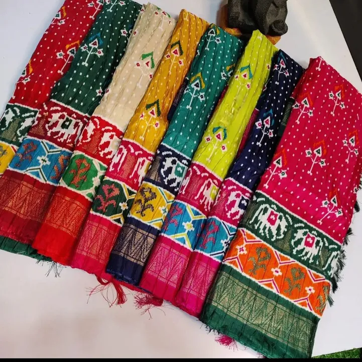 Soft dola silk khajuri crushed saree  uploaded by SS fashion world on 6/30/2023