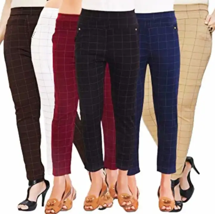 Post image Hey! Checkout my new product called
Imported check Jeggings with pocket stone work..