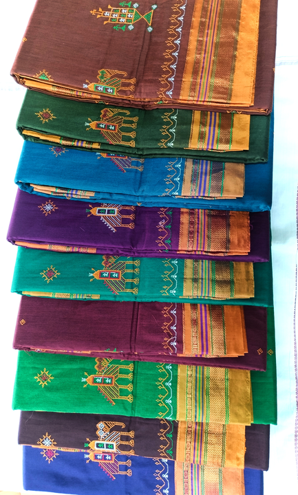 Kasuti work cotton saree  uploaded by Ashwini sarees on 6/30/2023