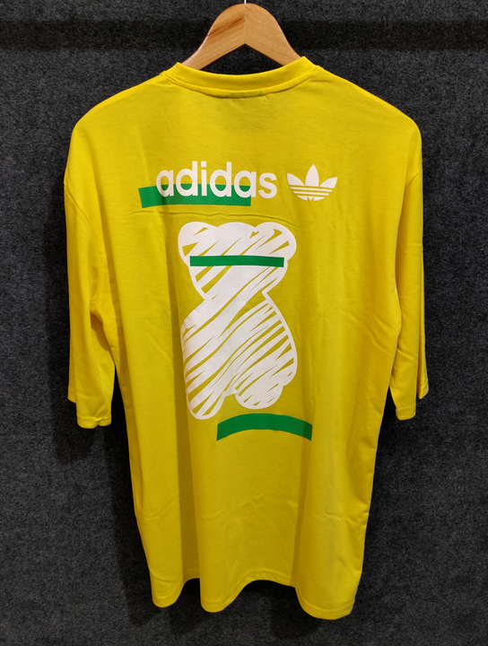 Adidas Down shoulder tshirt Yellow  uploaded by business on 6/30/2023