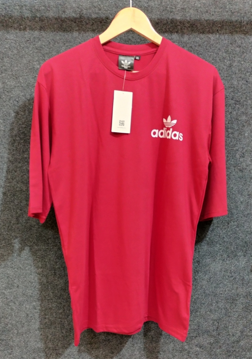 Adidas Down shoulder tshirts Maroon  uploaded by Keylong Clothing for Retailers on 6/30/2023