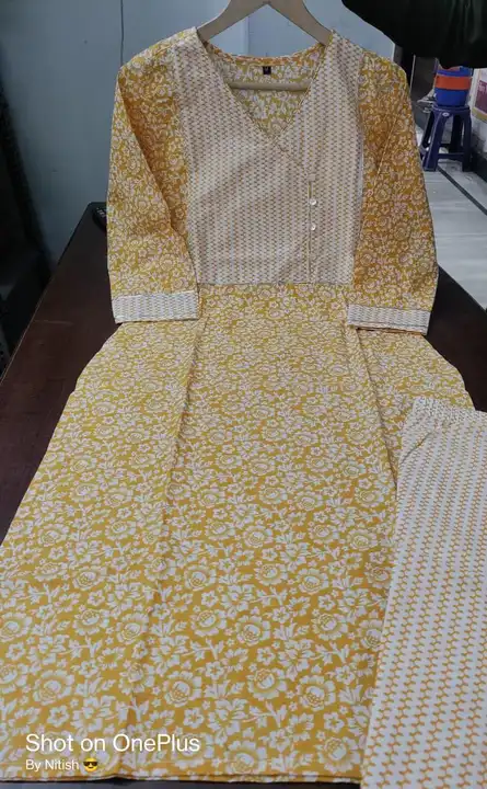 Beautiful Cotton Printed Kurti pant set

Fabric.   :- cotton 60-60

Work.     :- yoke work with lupi uploaded by Mahipal Singh on 6/30/2023