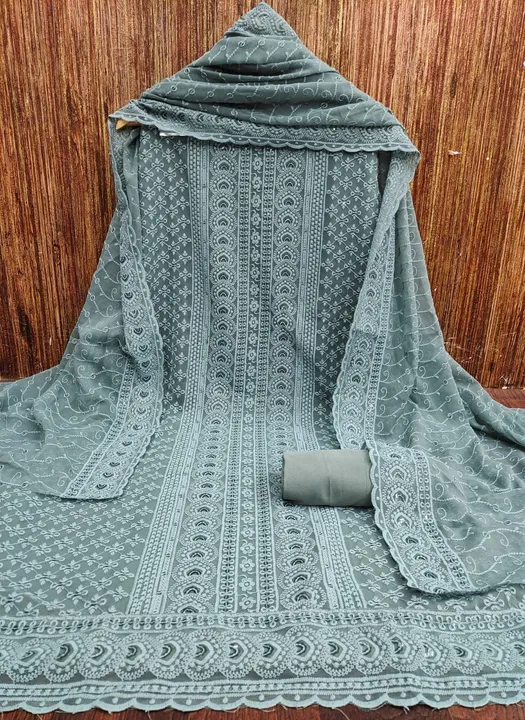 Women's Chikankari Georgette Unstitched Fabric | for Making Chikan Kurti,  Chikan Palazzo, Chikan Salwar, Chikan Gown,Multi Purpose Fabric etc. |  Premium Dress Material (5.0 MTR, Green) : Amazon.in: Clothing & Accessories