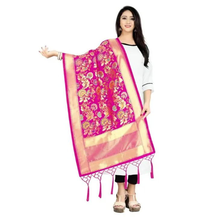 Bnarsi synthetic silk dupatta  uploaded by business on 6/30/2023