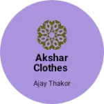 Business logo of AKSHAR CLOTHES