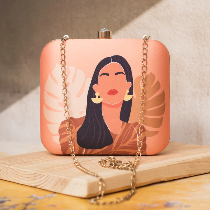 Girl portrait clutch uploaded by Golden Fashions on 6/30/2023