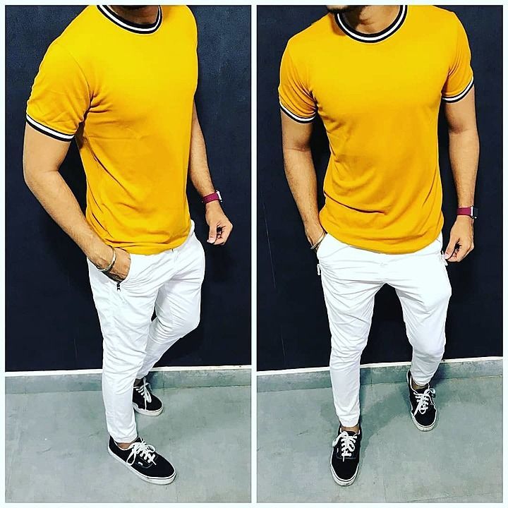 NECK & SLEEVES CUFF RIB. ROUND NECK TSHIRTS uploaded by G C KHAN'S. "True Style Never Dies" on 7/15/2020