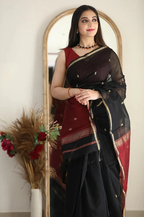 Rich pallu with allover buti design saree  uploaded by DHANANJAY CREATIONS on 6/30/2023
