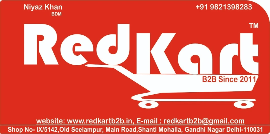 Visiting card store images of RedKartB2B