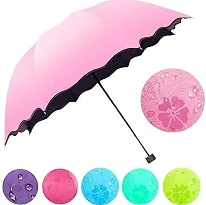 Magnova Fancy Magic Umbrella Changing Secret Blossoms Occur with Water Magic Print 3 Fold Umbrella f uploaded by business on 6/30/2023