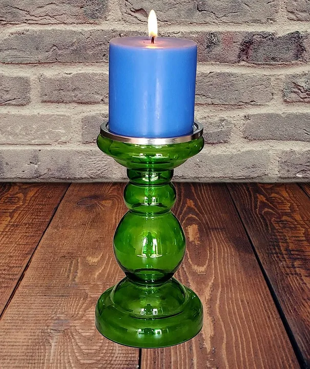 Glass candle stand in very low price  uploaded by business on 6/30/2023