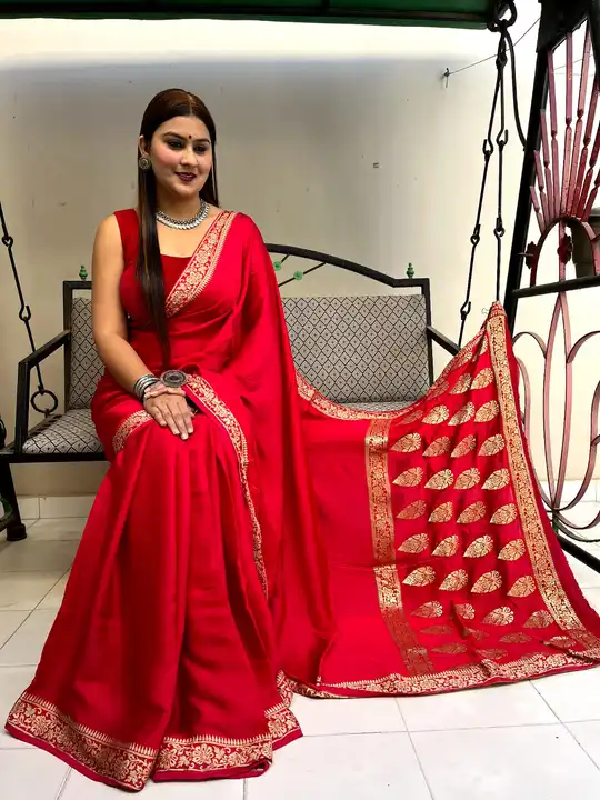 Modal palen saree  uploaded by Ajrk bhandni saree dupaata on 6/30/2023