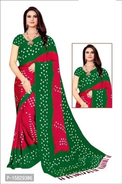 Bandhani Georgette Printed Saree With Blouse Piece uploaded by wholsale market on 3/2/2023