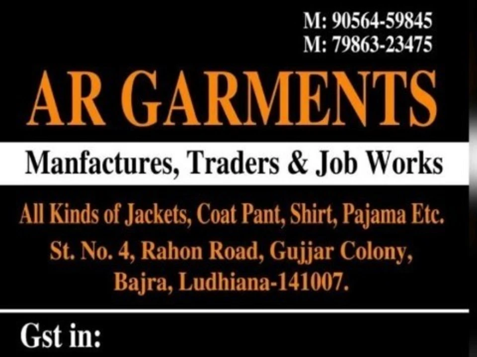 Visiting card store images of Jackets, Winchesters,