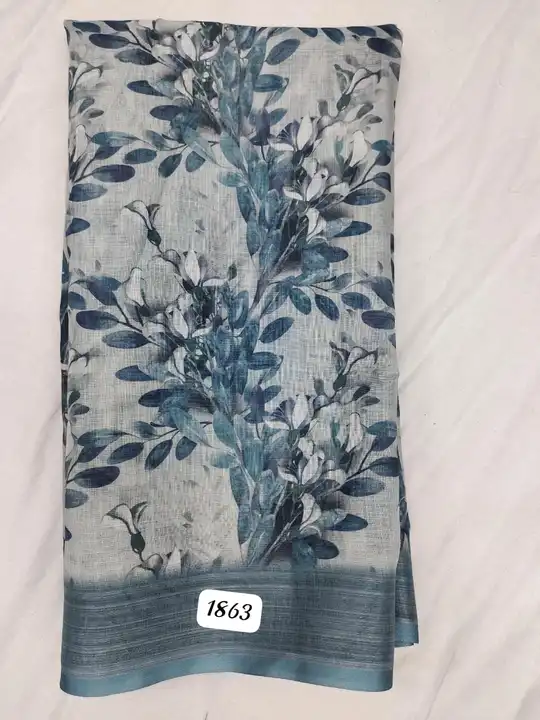 Linen digital print  uploaded by N K SAREES  on 6/30/2023