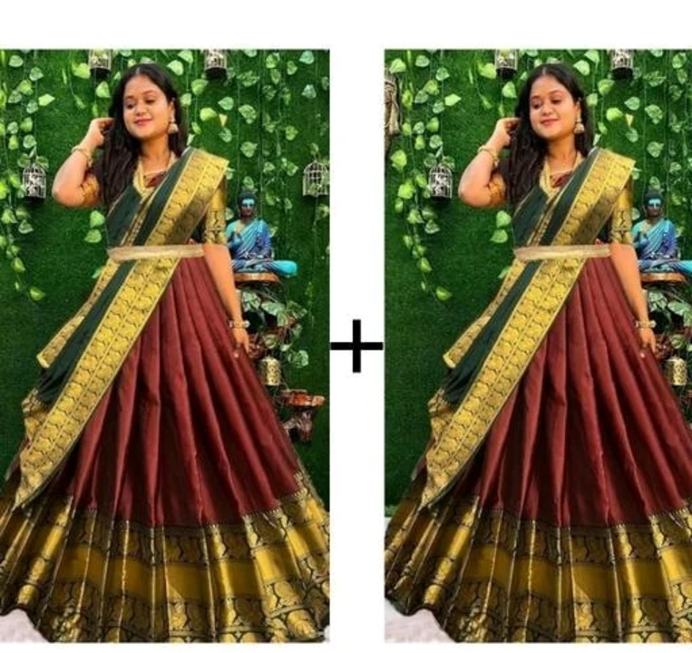 NEW SELF DESIGN HALF SAREE LEHNGHA COMBO OF 2 PACK
Name: NEW SELF DESIGN HALF SAREE LEHNGHA COMBO OF uploaded by New collection on 7/1/2023