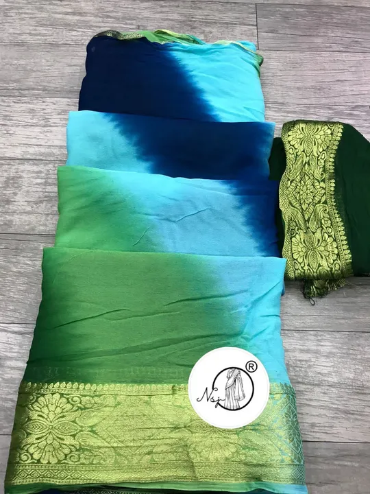 ❤️NSJ…presents pachrangi lehriya  style saree

beautiful colour combination saree for all ladies 

 uploaded by Gotapatti manufacturer on 7/1/2023