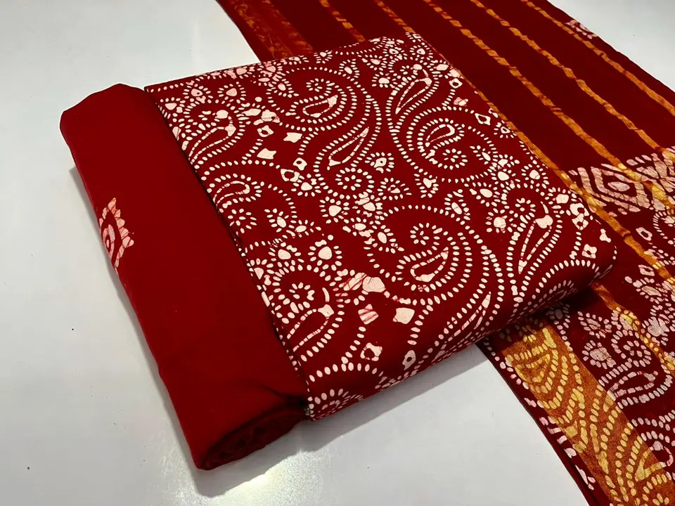Batik Unstitched Dress Materials uploaded by Apsara dresses on 7/1/2023