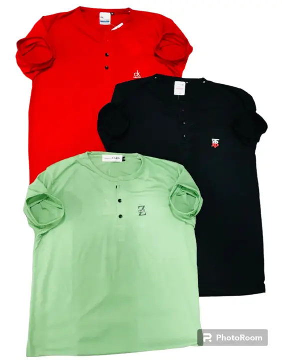 Stand Collar Cotton Tshirt / Cod Available / Starting Price / 65 uploaded by Hindustan Trading Company on 7/1/2023