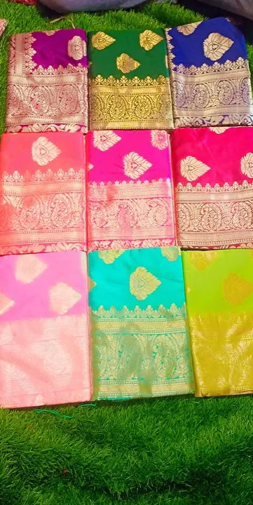*BANARASI JKARD SAREE*

CAT 6+

WITH BLOUSE

PIC 1200

MINI ODAR 100

*RATE 260*

SEND TOKEN AND BOO uploaded by My saree collection on 7/1/2023