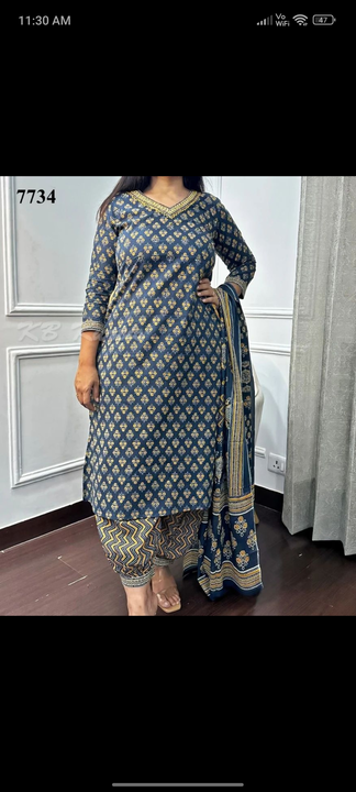 Kurti pent with dupatta  uploaded by L N textile on 7/1/2023