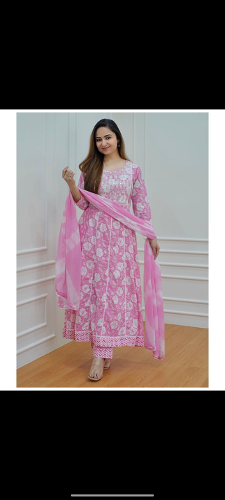 Kurti pent with dupatta  uploaded by L N textile on 7/1/2023