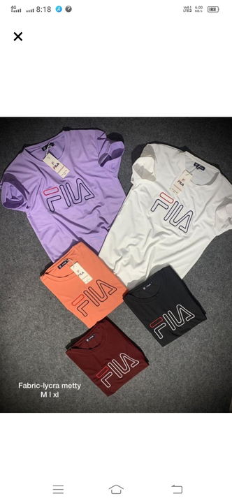 FILA cool comfortable  gents t shirt  uploaded by RARGROUP  on 7/1/2023