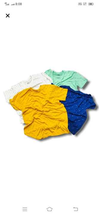 Fashionable polka dots t shirt  half sleeve  uploaded by RARGROUP  on 7/1/2023