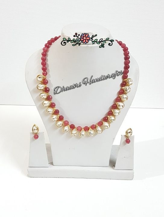 agate and kundan jewellery set uploaded by business on 3/15/2021