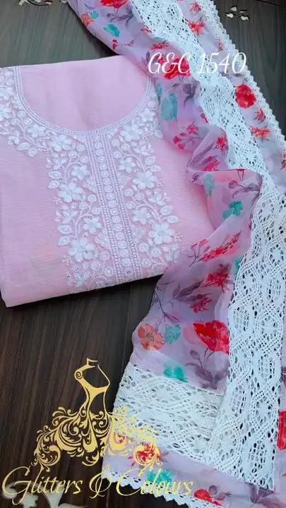 🌺SDT F26🌺

🌺Beautiful linen  shirt with neck embroidery 🌺

🌺Beautiful Kota dupatta with beautif uploaded by Aanvi fab on 7/1/2023