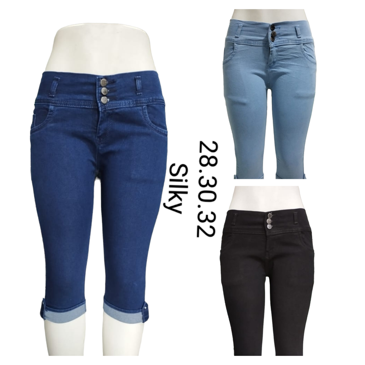 Town girl 1 button capri silky fabrick uploaded by Style collection on 7/1/2023