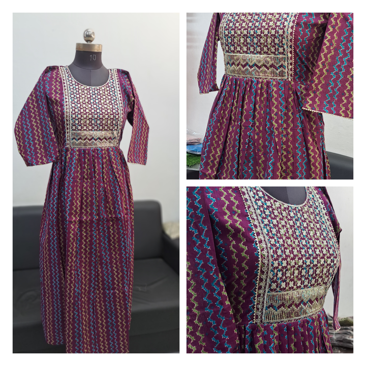 Designer Kurti Embrodary work  uploaded by Arun critaion on 7/1/2023