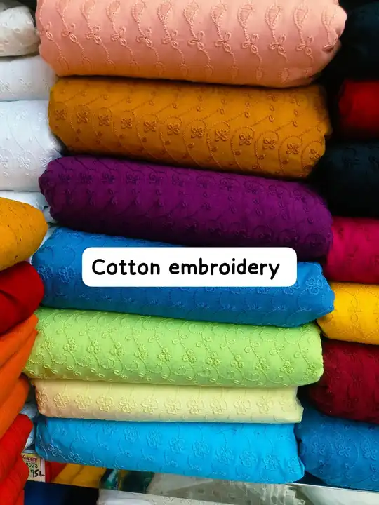 Cotton embroidery  uploaded by Astha enterprises  on 7/1/2023