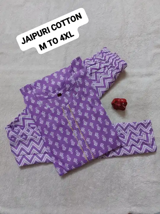 Post image Kurti pant set jaipuri cotton 750 free shipping