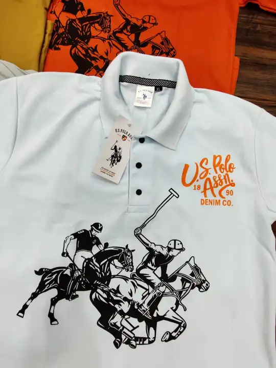 Us polo printed collar half sleeve t shirt  uploaded by Panther garments - manufacturing  on 7/1/2023