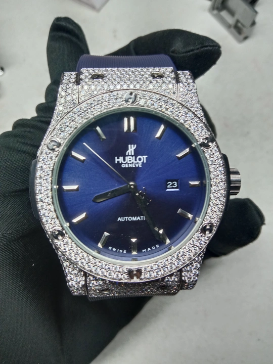 Hublot watch diamond studded luxurious wacth uploaded by Mahika Gems on 7/1/2023