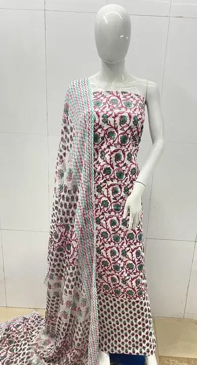 Jaipur cotton  uploaded by Bandhej dress material on 7/1/2023