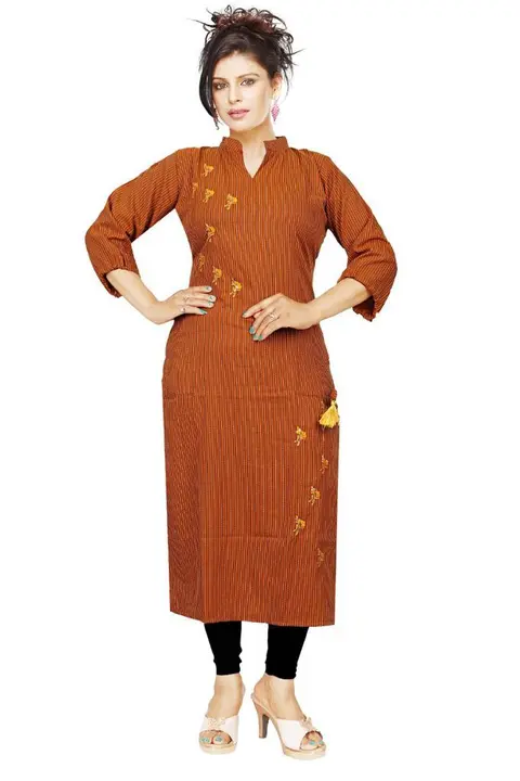 Embroidery kurti with Embroidery kurti with latkan uploaded by ANSH MANUFACTURERS on 7/1/2023