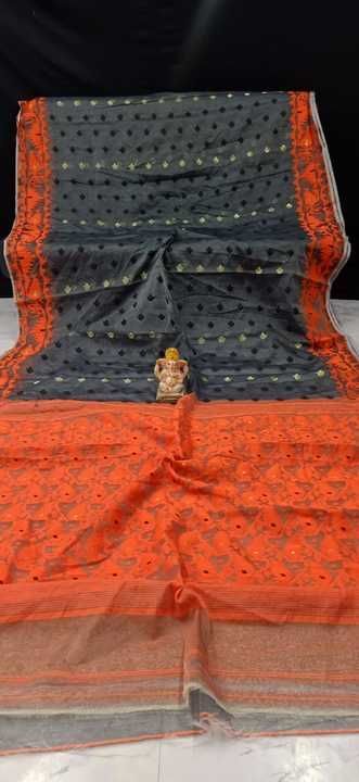 Post image Beautiful hand weaving jamdani sarees, pure cotton base with thread works allover saree
Very comfortable for summer