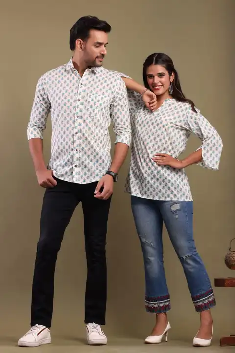 Shirt and tops couple set  uploaded by Life style garments on 7/1/2023