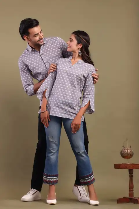 Shirt and tops couple set  uploaded by Life style garments on 7/1/2023