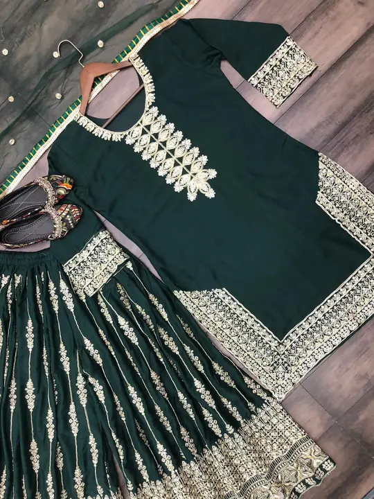  EXCLUSIVE DESIGNER HEAVY GEORGETTE AND CORDING SEQUANCE WORK SUIT uploaded by Rajershi Store on 7/1/2023