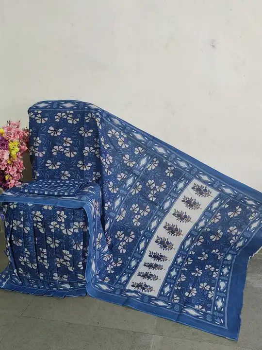 Cotton sarees  uploaded by Rukmani hand printers on 7/1/2023
