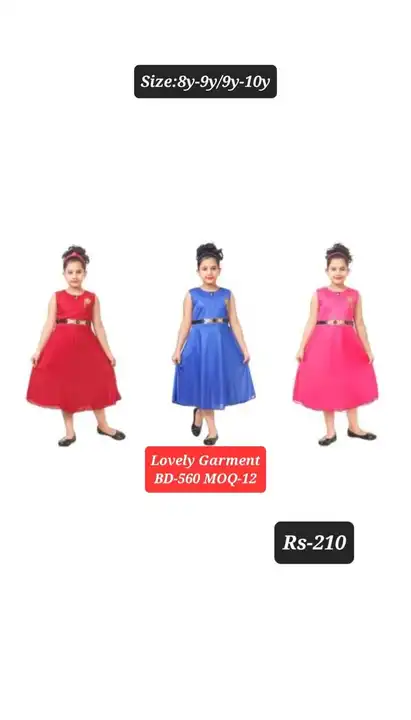 Girls Dress:A-Line Flare Dress  uploaded by Lovely Garments on 7/1/2023