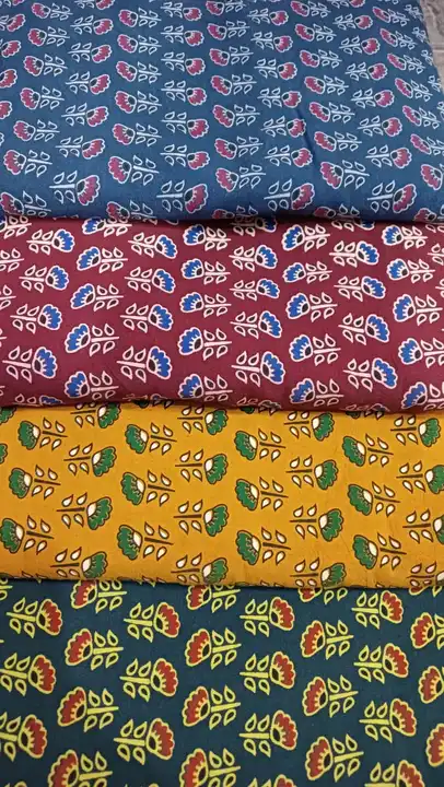 Premium quality 14 kg Reyon Azrakh fabrics  uploaded by Isha Fabrex on 7/1/2023