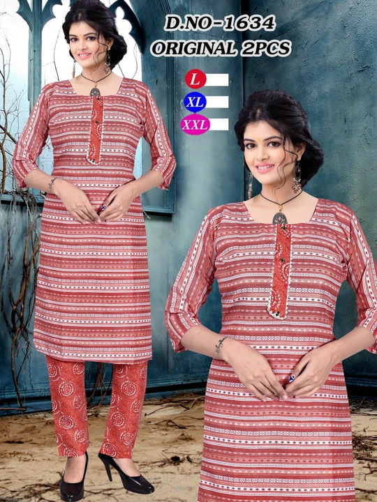 Kurti with pent 2pc uploaded by M.S. collection on 7/1/2023