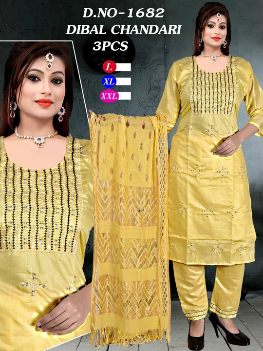Kurti set 3pc uploaded by M.S. collection on 7/1/2023