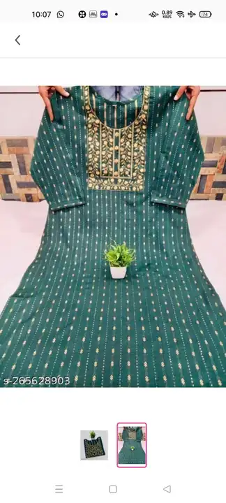 Embroidery kurti uploaded by business on 7/1/2023